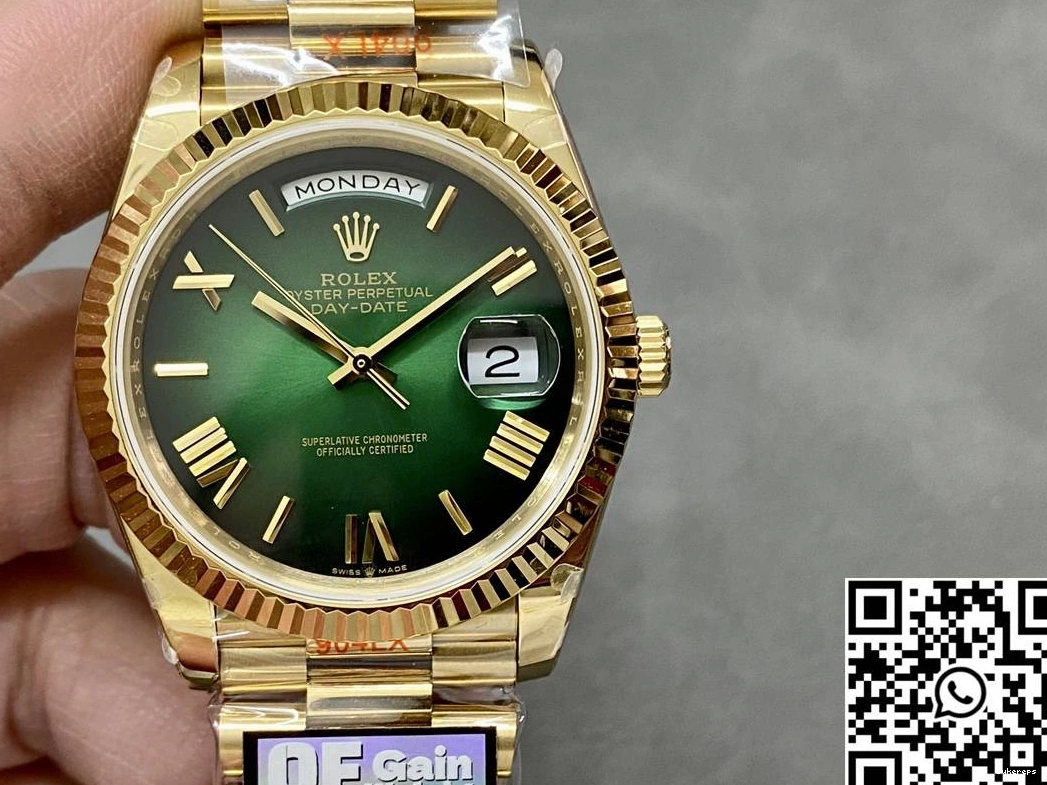 Dial Day Bold Factory v5 Steel 1023 Rolex QF Green Tungsten M228238-0069 Date 0806